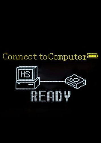 Old Connect to computer graphic