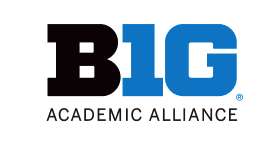 Logo for the Big Ten Academic Alliance featuring a stylized B1G in bold letters above the words Academic Alliance in black text | edCircuit Big10 Academic Alliance logo