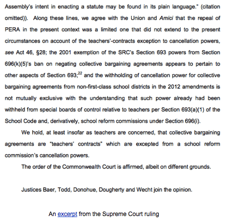 Excerpt from court ruling