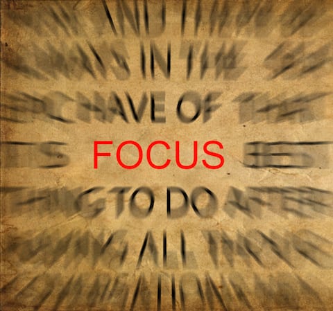 focus word out of focus