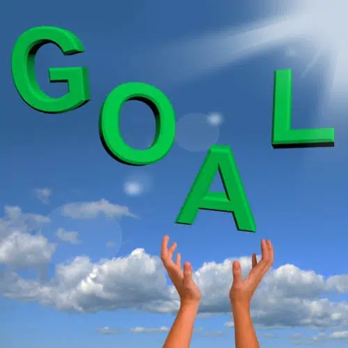 goal letters sky