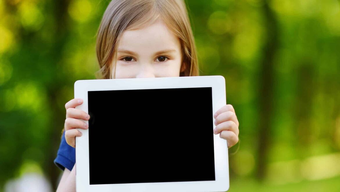 child tablet outdoor