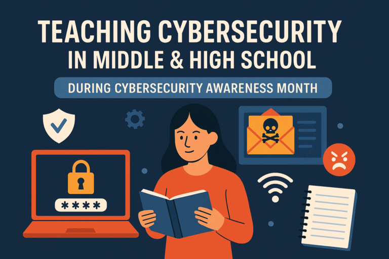 How Schools Can Teach Cybersecurity (Middle & High School) During Cybersecurity Awareness Month