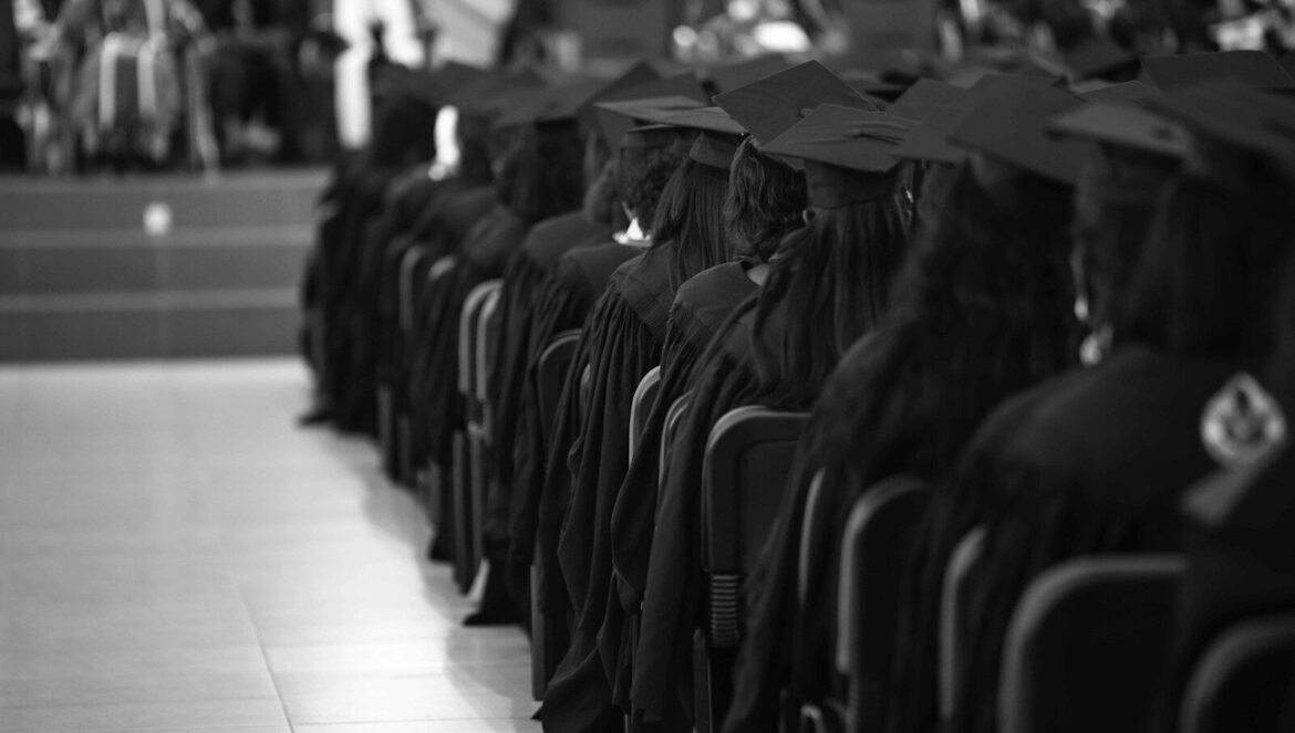 A large group of people in graduation gowns | edCircuit A large group of people in graduation gowns