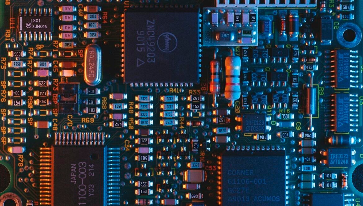 Blue circuit board