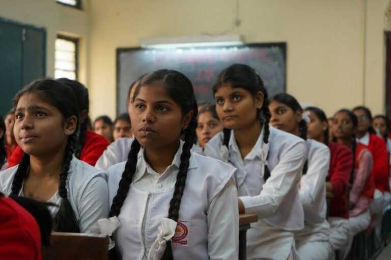 Girls in classroom