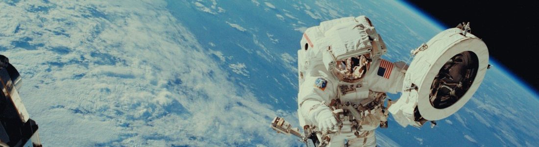 NASA astronaut performs extravehicular activity