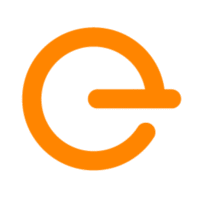 edCircuit logo an orange lowercase e